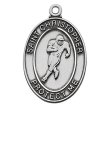 SPORTS PENDANT FOOTBALL Pewter w 24" chain