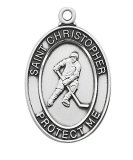 SPORTS PENDANT HOCKEY Sterling Silver w/ 24" chain