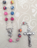 6MM FLORAL BEAD ROSARY