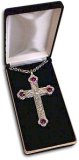 SILVER PLATED SCULPTURED STYLE CROSS