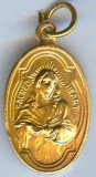 GOLD FINISH SCAPULAR MEDAL - BULK