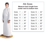 POLYESTER BLEND ALB - WITH HOOD