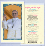 POPE FRANCIS LAMINATED HOLY CARD