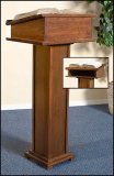 STANDING LECTERN WITH SHELF