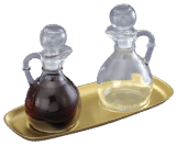 CRUET SET 6 oz with Tray