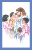 CHILDREN AND JESUS COMMUNION HOLY CARD