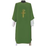 Dalmatic with Gold Chi Rho in Assisi Fabric