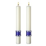 Matching Side Candles for Messiah Paschal Candle