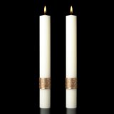 Matching Side Candles for Cross of Erin Paschal Candle