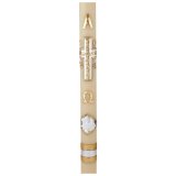 **New for 2024** LAMB OF GOD 3" X 36" NON-BEESWAX PASCHAL CANDLE