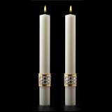 Matching Side Candles for Merciful Lamb Paschal Candle