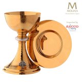 Crown of Thorns Chalice, Hand-Hammered 14 oz. with Dish Paten