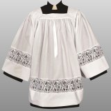 92X SURPLICE With Lace Band, Alpha Omega