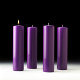 ADVENT CANDLES 3 x 12 ALL PURPLE