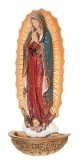 7.5" Our Lady of Guadalupe Holy Water Font