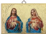 Sacred Hearts of Jesus and Mary w/ House Blessing Plaque