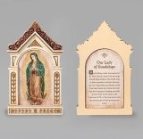 6.25"H OUR LADY OF GUADALUPE TABLE TOP SHRINE