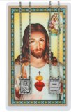 Scapular Pendant 30" Chain & Sacred Heart Holy Card