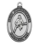 SPORTS PENDANT LACROSSE Sterling Silver w 24" chain