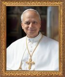 Framed POPE LEO XIV Portrait