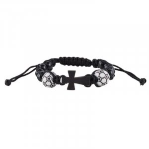 SOCCER SPORTS ROSARY WRIST BAND