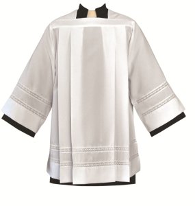 4771 SURPLICE with 1" Lace Bands