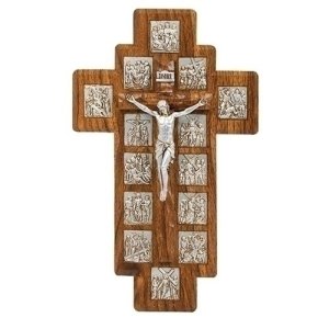 14" H STATIONS OF THE CROSS CRUCIFIX