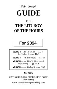 GUIDE FOR LITURGY OF THE HOURS - LARGE TYPE