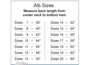 Server Alb sizing chart