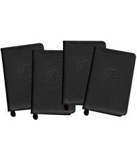 LITURGY  OF THE HOURS - BLACK LEATHER ZIPPER CASES