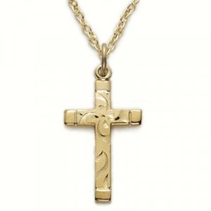 CROSS GOLD OVER STERLING 18" CHAIN