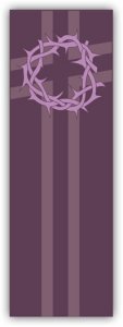 LENT, CROWN OF THORNS BANNER