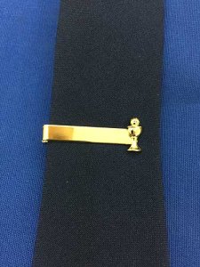 CHALICE TIE BAR GOLD PLATE