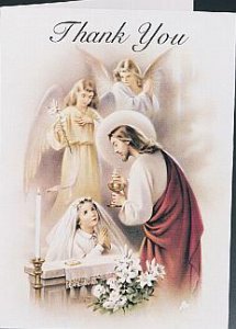 HOLY COMMUNION THANK YOU - GIRL