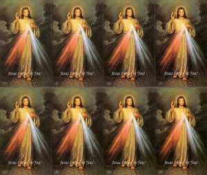 DIVINE MERCY PRINTABLE HOLY CARD