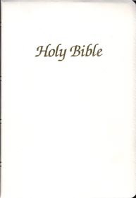 FIRST COMMUNION BIBLE WHITE NAB