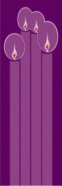 BANNER-ADVENT CANDLE