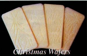 CHRISTMAS WAFERS WHITE
