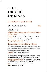 ORDER OF THE MASS - LARGE PRINT