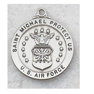 ST. MICHAEL US AIR FORCE PEWTER MEDAL