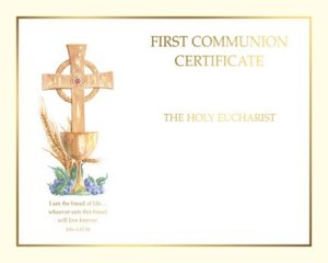 COMMUNION CERTIFICATE - CREATE YOUR OWN