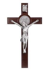 St Benedict Crucifix 22" H