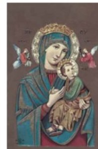 LAMINATED OUR LADY OF PERPETUAL HELP CUSTOM PRAY CARD