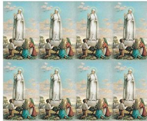 OUR LADY OF FATIMA PRINTABLE HOLY CARD