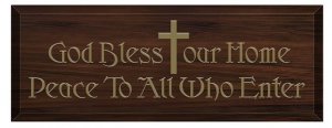 GOD BLESS OUR HOME PLAQUE