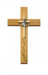 First Communion Personalized Wood Cross, Girl