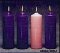 ADVENT CANDLES 3 X 8 PURPLE/PINK