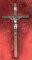 6 1/4 inch WOOD CRUCIFIX WITH SILVER CORPUS