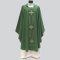 Chasuble with square neck in Lana Oro Barre Fabric