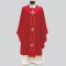 Chasuble with square neck in Lana Oro Barre Fabric